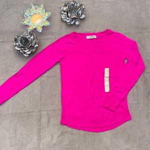 NWT ♥ Nicki Minaj Bright Pink Wide Neck Sweater - XL